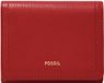 FOSSIL Logan Trifold Portemonnee Garnet Rood Leer Dames
