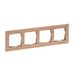 LEGRAND, SEANO Natura 4-voudig frame van echt materiaal, duurzame productie en verpakking, designuitvoering: licht eiken 766144