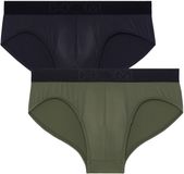 HOM Slip 'Supersoft' kaki / noir