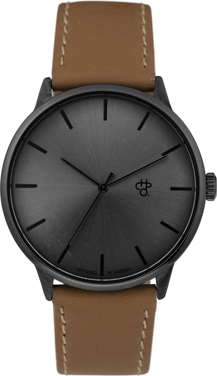 CHPO Khorshid Funk Metal Grijs Bruin Horloge 40 mm - Unisex