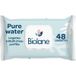 BIOLANE Lingettes nettoyantes pour le corps et le change de bébé, peaux sensibles, 99,9 % d'eau purifiée, 48 lingettes