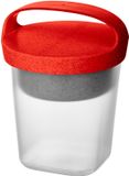 Koziol Buddy Snackbox avec couvercle 500 ml Bio - Rouge