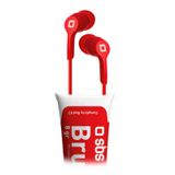 SBS TEEARPAINTR Headset Bedraad In-ear Oproepen/muziek Rood