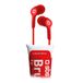 SBS TEEARPAINTR Headset Bedraad In-ear Oproepen/muziek Rood