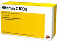 WÖRWAG Pharma Vitamine C 1000 Comprimés pelliculés, 100 comprimés