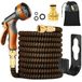 Flexi Hose Tuyau d'arrosage - Flexible - 30 m - Orange, 10 buses de pulvérisation, support de tuyau inclus