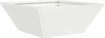 vidaXL Plantenbak Wit 40 x 40 x 15 cm Koudgewalst staal