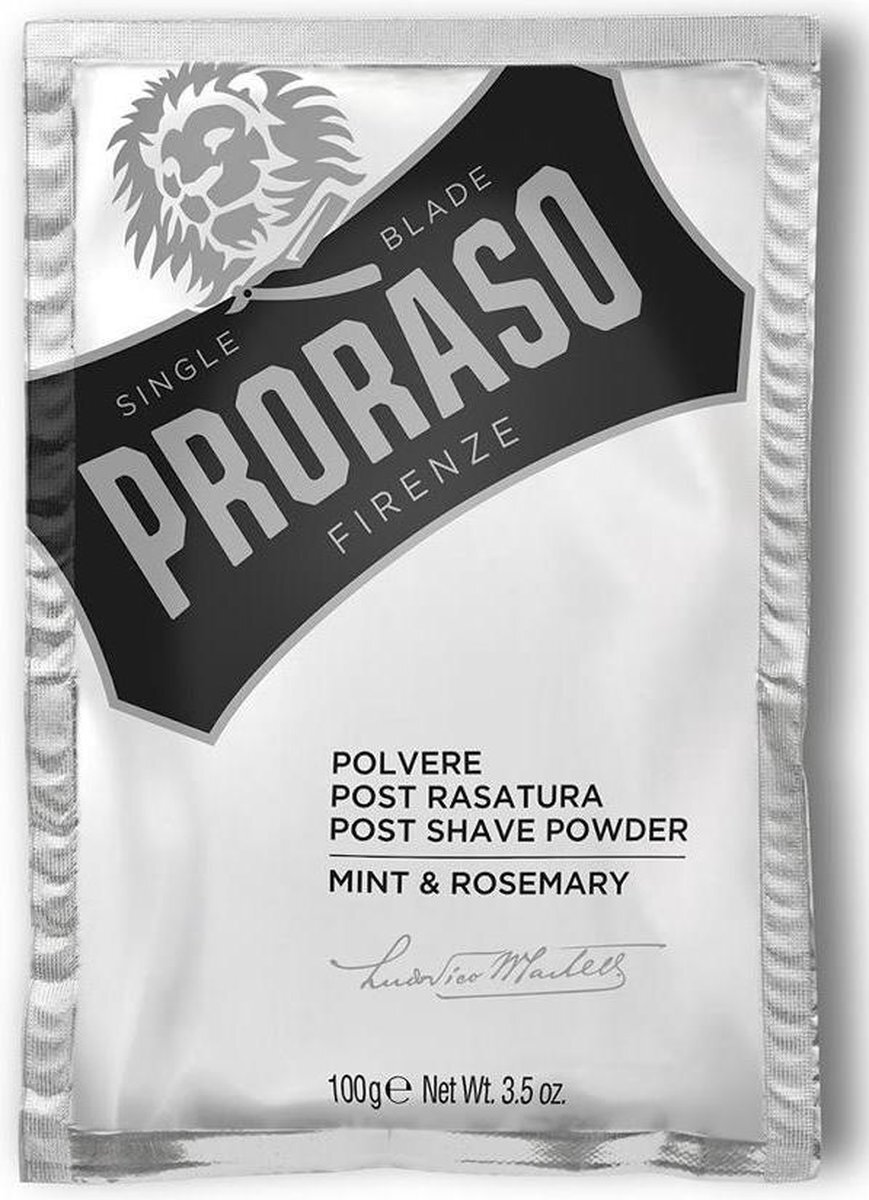 Proraso talkpoeder Mint & Rosemary 100gr