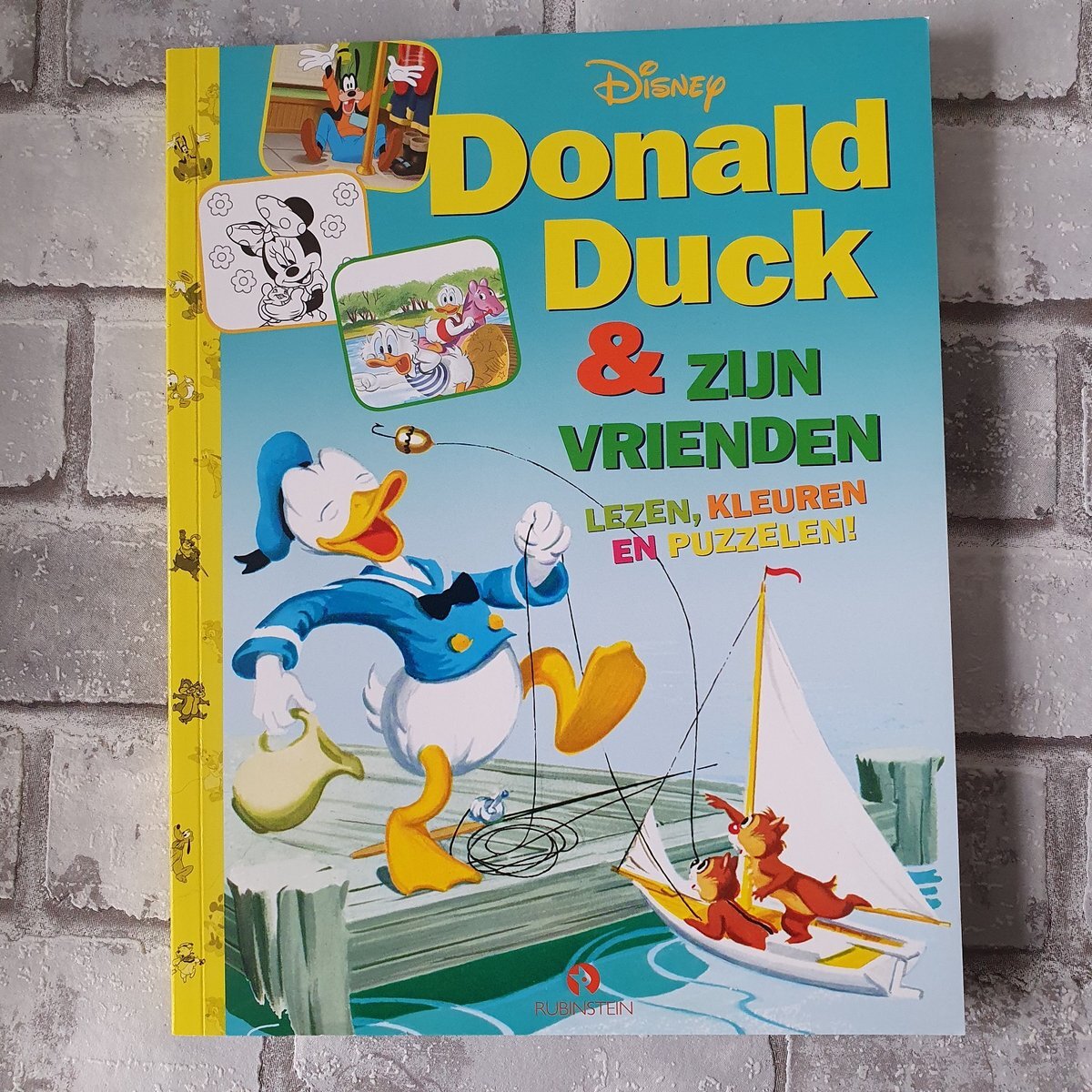 Rubinstein Donald duck & zijn vrienden, lezen, kleuren en puzzelen. doeboek