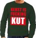 Bellatio Decorations Shoppartners Bv Foute kersttrui / sweater Kerst Is Fucking Kut groen voor heren - L