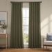 HPD Half Price Drapes Faux linnen getextureerde kamer verduisterende gordijnen voor slaapkamer 213 cm lang (1 paneel), 50W x 84L gordijnen voor woonkamer woondecoratie kakigroen