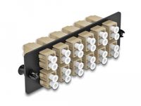 DeLOCK 66932 glasvezeladapter LC/LC Beige, Zwart
