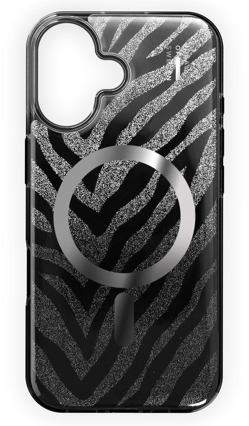 iDeal of Sweden Clear Case Limited MagSafe voor iPhone 16 - Zebra Mystique