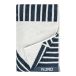 NJRD Serviette Stripes 70x140 cm Bleu