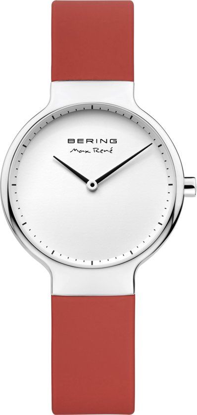 Bering - Max René - 15531-500 - Horloge - Silicone - Rood - Ø 31 mm