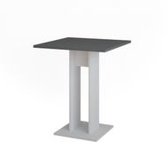 Vicco Repose Table à manger – 65 x 65 cm Blanc/anthracite
