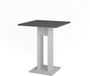Vicco Repose Table à manger – 65 x 65 cm Blanc/anthracite