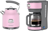 Westinghouse Set de 2 pièces – Bouilloire 1,7L + Cafetière filtre – Rose