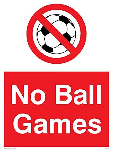 Viking Signs Viking Signs PV5245-A3P-V "No Ball Games" Sign, Vinyl, 400 mm H x 300 mm W