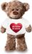Bellatio Decorations Shoppartners Bv Knuffel teddybeer hartje - ik vind je leuk - 24 cm - pluche - met shirt