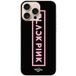 Blackpink Housse de protection iPhone 16 Pro Max Blackpink VIP kaartjes Blackpink logo avant noir