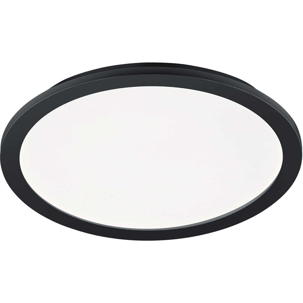 BES LED LED Plafondlamp - Trion Camy - Opbouw Rond 24W - Spatwaterdicht IP44 - Dimbaar - Warm Wit 3000K - Mat Zwart