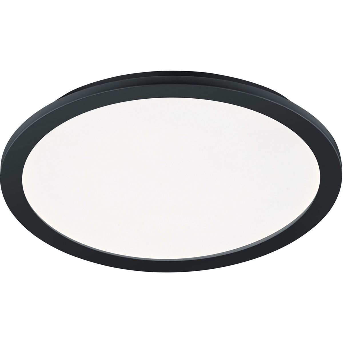 BES LED Trion Camy LED Plafondlamp - 22W - Rond - Zwart - 3000K - IP44 - Dimbaar