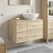Maison Exclusive - Ensemble de deux meubles de salle de bain, style exclusif, en chêne Sonoma, dimensions : 79,5 x 44,5 x 80 cm