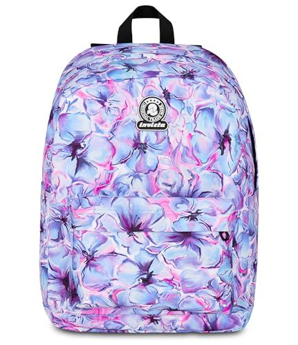 Invicta Ollie Fantasy rugzak met één vak, lila, drinkfles, pc-tas 14 inch, schoolrugzak, meisjes en meisjes, Lila, Eén maat, modern