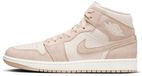 Nike Jordan 1 Mid SE Sneakers Unisex Lichtbruin Leer Suède Maat 44