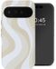 Selencia Hoesje - Geschikt voor Google Pixel 11 Pro - Backcover met Magnetische Ring - Desert Waves Beige
