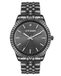 Steve Madden Heren Echt Diamant Wijzerplaat Armband Horloge Donkergrijs