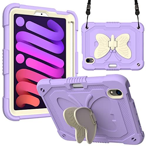 Tycolit iPad Mini 6 2021 Case / - / - / Beige + Purple