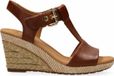 SUPERFEET Gabor Sandalen met Sleehak Leer Cognac 38.5