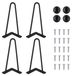 StarTech Haarspeldvormige meubelpoten - 25,4 cm - 2 stangen - Set van 4 - IJzer - Draagvermogen 100 kg - Inclusief schroeven en vloerbeschermers