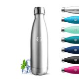 Grsta Thermosfles, 750 ml, BPA-vrij, roestvrijstalen fles, lekvrij, thermosflessen, houdt 12 uur warm/24 uur koud, drinkfles voor scholen, camping, kantoor, café