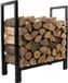 HEAT Trelopp Houtopslag - 71 x 31 x 76 cm - Carbon staal - Zwart