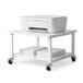 Relaxdays Printertafel - op wielen - 32 x 50 x 50 cm - wit