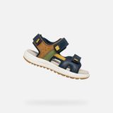 GEOX SANDAL ALBEN JONGENS Sandalen - MARINEBLAUW/OKER - Maat 29