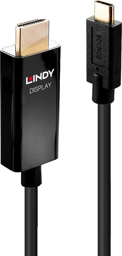 LINDY 43293 USB-C naar HDMI Adapterkabel 3m Zwart