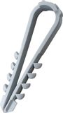 N & L Dübelklemmschelle 6-20mm Bevestigingsklem Insteekbaar 501STN Bundel-Ø (bereik) 6 tot 20 mm Voor steekmontage in muur, Met steekdeuvel, UV-stabiel