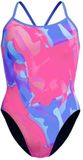 Speedo Placement Digital Turnback Maillot de bain Bleu, Rose - Taille 36