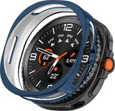Wigento Samsung TPU beschermhoes voor de Galaxy Watch8 Classic 46mm, half doorschijnend, blauw