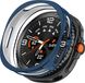 Wigento Samsung TPU beschermhoes voor de Galaxy Watch8 Classic 46mm, half doorschijnend, blauw