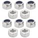 cyclingcolors 10 x zelfborgende zeskantmoeren van roestvrij staal A2 DIN 985 ISO 10511 veiligheidsmoeren van nylon voor schroeven, bouten met metrische schroefdraad, M5