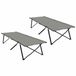 vidaXL Opvouwbaar Campingbed Grijs 206 x 76 x 74 cm