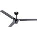 CasaFan TRISTAR-Z 120 SW Flügel Schwarz Plafondventilator 59 W (Ø x h) 122 cm x 270 mm Zwart Met wintermodus