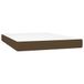VidaXL 347777 Tweepersoons Matras met binnenvering 140x190x20 cm Medium Bruin/Wit Polyester/Schuim