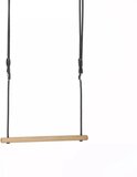 DICE-Outdoor Houten Trapeze - Zwart Gevlochten Touw - 580 mm