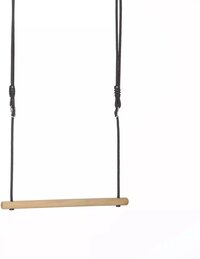 DICE-Outdoor Houten Trapeze - Zwart Gevlochten Touw - 580 mm